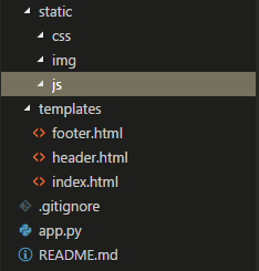 Flask folder structure